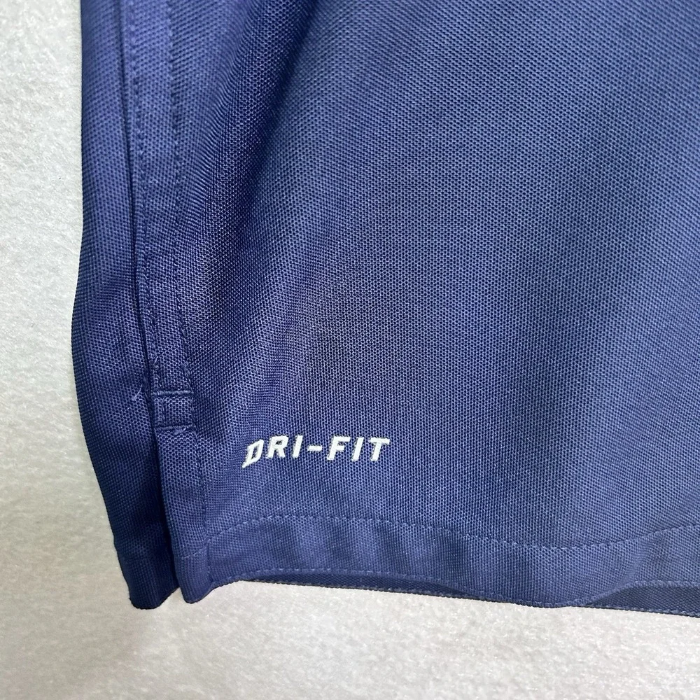 Nike Dri Fit Polo Shirt Navy Marquette University Short Sleeve Size XL